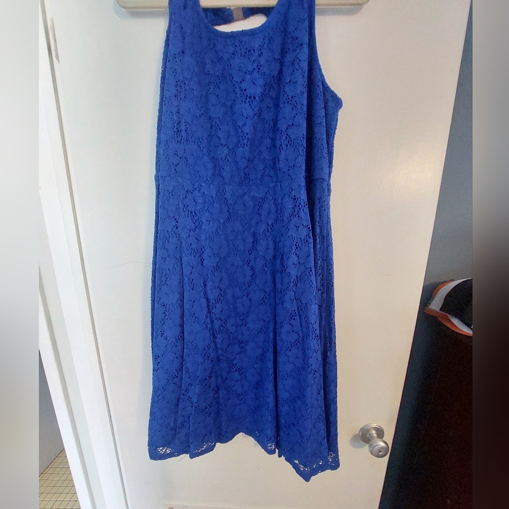 Lane Bryant size 16 Blue Lace Dress